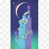手绘卡通可爱城堡-空若网 手绘卡通可爱城堡-空若网