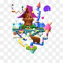 卡通城堡-空若网 卡通城堡-空若网