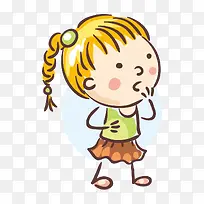 可爱的卡通儿童手绘-空若网 可爱的卡通儿童手绘-空若网