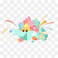 儿童节手绘插画海报-空若网 儿童节手绘插画海报-空若网