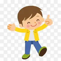 卡通手绘微笑的男孩-空若网 卡通手绘微笑的男孩-空若网