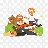 卡通小动物-空若网 卡通小动物-空若网