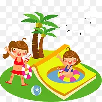 卡通可爱儿童玩耍-空若网 卡通可爱儿童玩耍-空若网