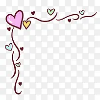 藤蔓爱心装饰卡通手绘儿童-空若网 藤蔓爱心装饰卡通手绘儿童-空若网