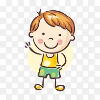 可爱的卡通儿童手绘-空若网 可爱的卡通儿童手绘-空若网