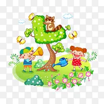 卡通儿童插画-空若网 卡通儿童插画-空若网