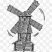 手绘风车-空若网 手绘风车-空若网