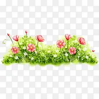 彩色可爱花丛美景-空若网 彩色可爱花丛美景-空若网