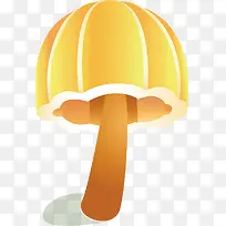 手绘黄色蘑菇-空若网 手绘黄色蘑菇-空若网