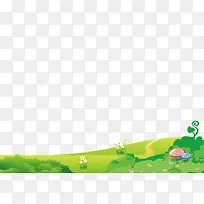 卡通草地-空若网 卡通草地-空若网