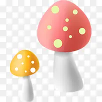 手绘彩色卡通蘑菇-空若网 手绘彩色卡通蘑菇-空若网