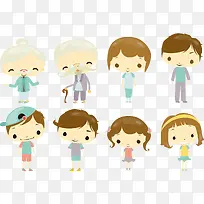 矢量家庭插画-空若网 矢量家庭插画-空若网