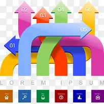 矢量箭头和数字-空若网 矢量箭头和数字-空若网