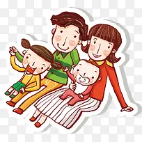 可爱欢乐人物家庭-空若网 可爱欢乐人物家庭-空若网