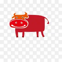 矢量手绘牛-空若网 矢量手绘牛-空若网