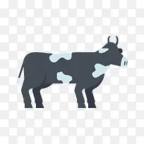 矢量扁平化牛-空若网 矢量扁平化牛-空若网