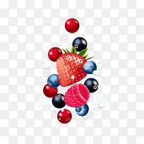 矢量牛奶草莓水果-空若网 矢量牛奶草莓水果-空若网