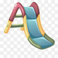 彩色玻璃质感儿童滑梯-空若网 彩色玻璃质感儿童滑梯-空若网
