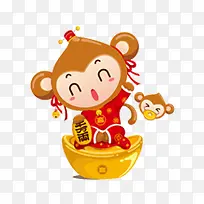 卡通可爱猴子-空若网 卡通可爱猴子-空若网