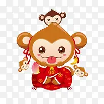 卡通可爱猴子-空若网 卡通可爱猴子-空若网