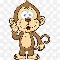 手绘卡通猴子图案-空若网 手绘卡通猴子图案-空若网