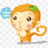 可爱卡通猴子-空若网 可爱卡通猴子-空若网