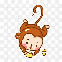 小猴子卡通漂浮-空若网 小猴子卡通漂浮-空若网