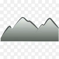 扁平化山峰矢量图-空若网 扁平化山峰矢量图-空若网