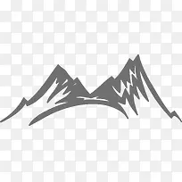 扁平化山坡矢量图-空若网 扁平化山坡矢量图-空若网