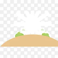 卡通手绘山坡-空若网 卡通手绘山坡-空若网