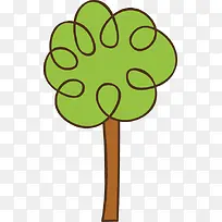 简单卡通手绘树-空若网 简单卡通手绘树-空若网