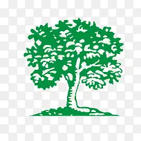 绿色卡通树矢量图-空若网 绿色卡通树矢量图-空若网