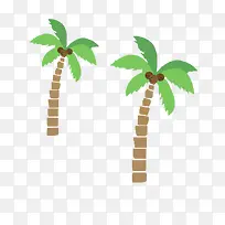 卡通椰树-空若网 卡通椰树-空若网