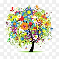 彩色的树-空若网 彩色的树-空若网