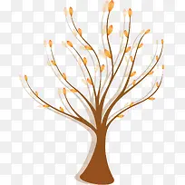 秋天卡通树-空若网 秋天卡通树-空若网