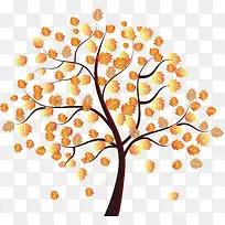 卡通秋天树-空若网 卡通秋天树-空若网