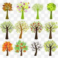 卡通手绘树-空若网 卡通手绘树-空若网