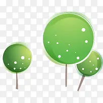 绿色树卡通树-空若网 绿色树卡通树-空若网