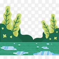 卡通手绘绿色谷雨海报-空若网 卡通手绘绿色谷雨海报-空若网