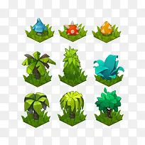 卡通树草-空若网 卡通树草-空若网