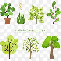 矢量手绘卡通植物-空若网 矢量手绘卡通植物-空若网