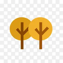 卡通手绘小树-空若网 卡通手绘小树-空若网