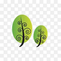 卡通小树-空若网 卡通小树-空若网