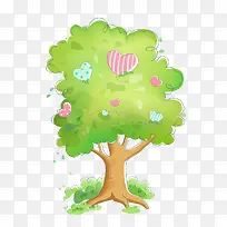 手绘卡通的小树图案-空若网 手绘卡通的小树图案-空若网