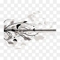 卡通手绘树叶底纹-空若网 卡通手绘树叶底纹-空若网