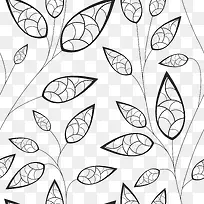 卡通手绘树叶底纹-空若网 卡通手绘树叶底纹-空若网