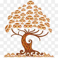 创意卡通树-空若网 创意卡通树-空若网