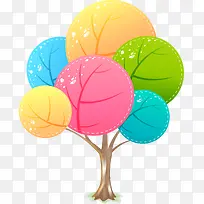 春天绿树矢量素材-空若网 春天绿树矢量素材-空若网