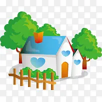 可爱卡通房子-空若网 可爱卡通房子-空若网