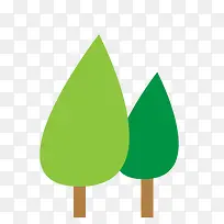 手绘卡通小树-空若网 手绘卡通小树-空若网